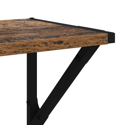 vidaXL Wandregale 2 pcs Altholz 60 x 25 x 25,5 cm Holzwerkstoff