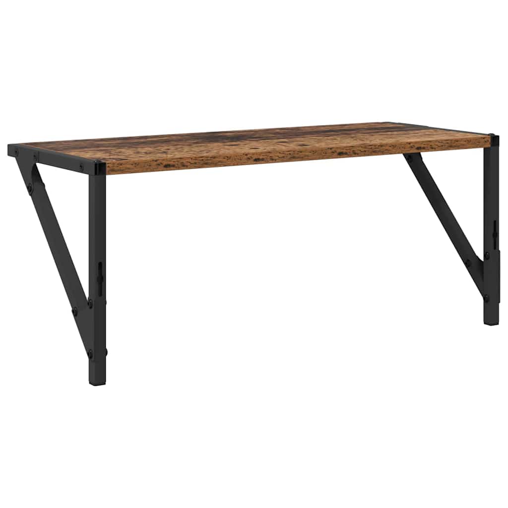 vidaXL Wandregale 2 pcs Altholz 60 x 25 x 25,5 cm Holzwerkstoff