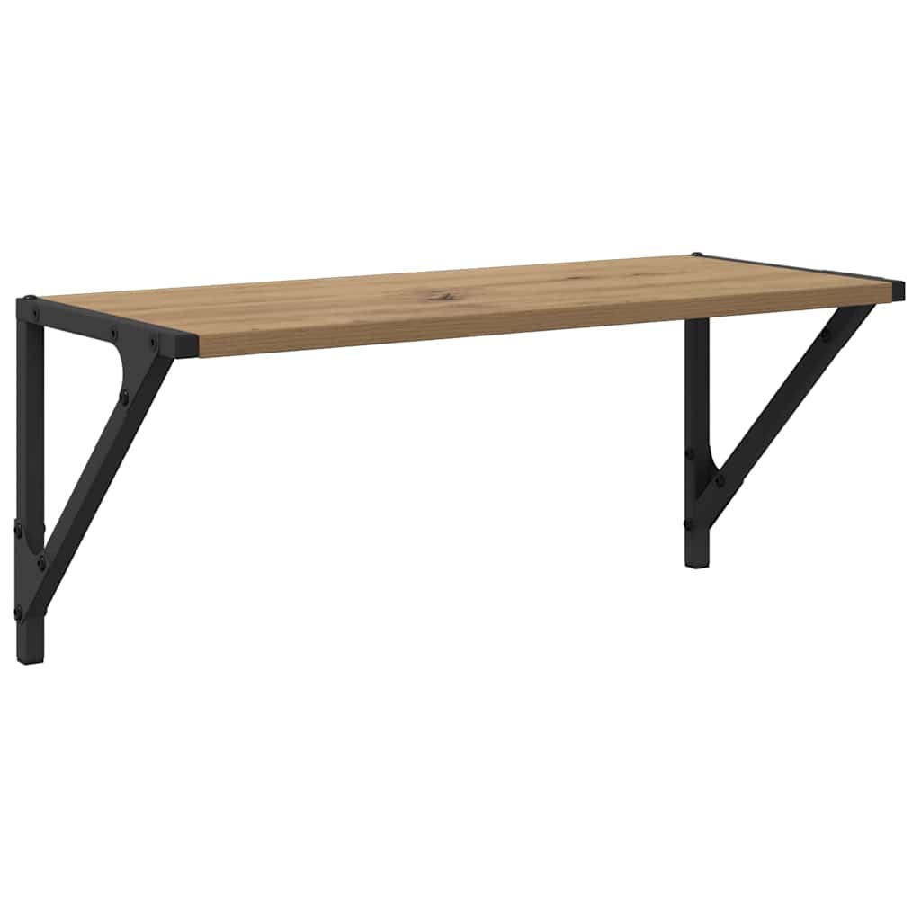 vidaXL Wandregale 2 pcs Artisan-Eiche 60 x 25 x 25,5 cm Holzwerkstoff