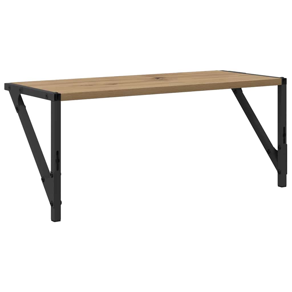vidaXL Wandregale 2 pcs Artisan-Eiche 60 x 25 x 25,5 cm Holzwerkstoff