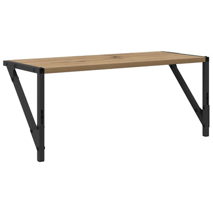 vidaXL Wandregale 2 pcs Artisan-Eiche 60 x 25 x 25,5 cm Holzwerkstoff