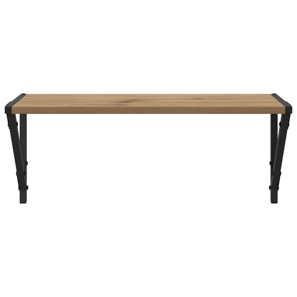 vidaXL Wandregale 2 pcs Artisan-Eiche 60 x 25 x 25,5 cm Holzwerkstoff