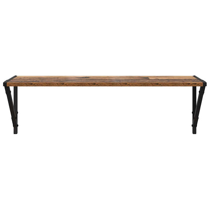 vidaXL Wandregale 2 pcs Altholz 80 x 25 x 25,5 cm Holzwerkstoff