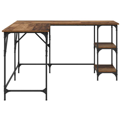 vidaXL Schreibtisch Altholz 139 x 139 x 75 cm Holzwerkstoff