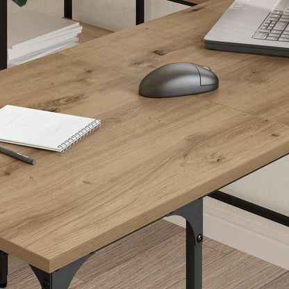 vidaXL Schreibtisch Artisan-Eiche 139 x 139 x 75 cm Holzwerkstoff
