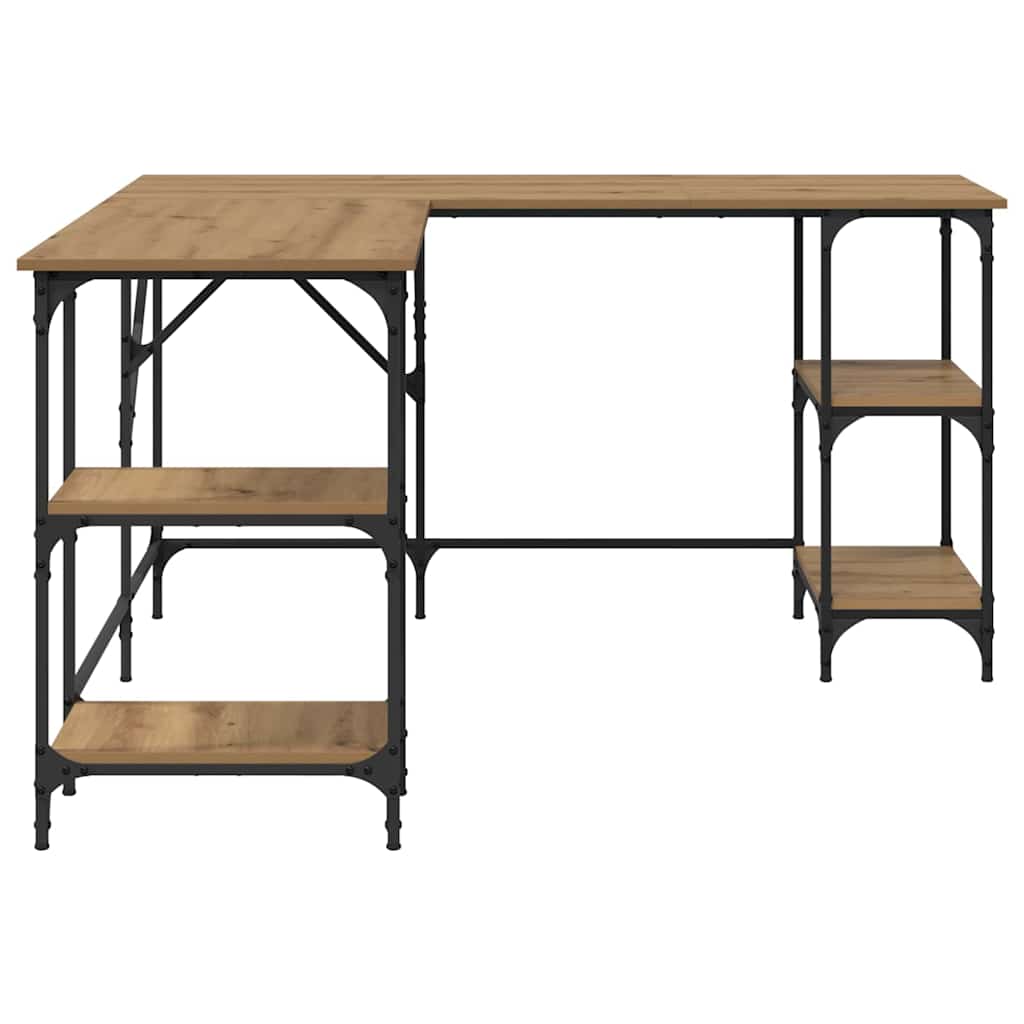 vidaXL Schreibtisch Artisan-Eiche 139 x 139 x 75 cm Holzwerkstoff