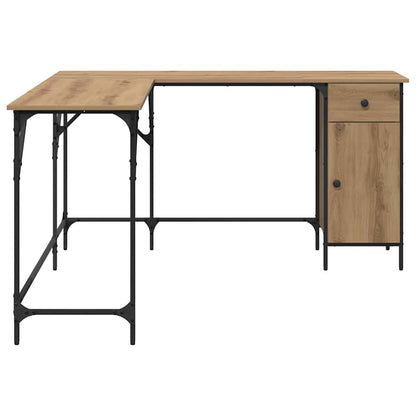 vidaXL Schreibtisch Artisan-Eiche 141 x 141 x 75 cm Holzwerkstoff