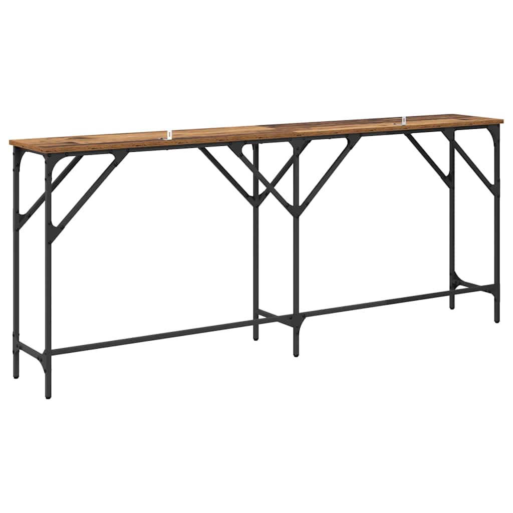 Konsolentisch Altholz 180 x 30 x 75 cm Holzwerkstoff