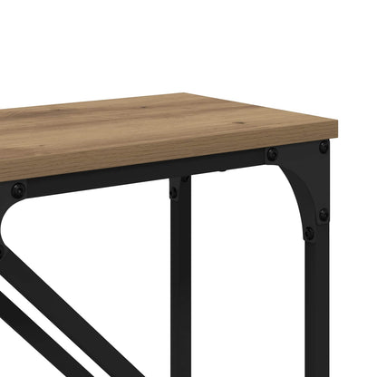 vidaXL Konsolentisch 2 pcs Artisan-Eiche 100 x 28 x 75 cm