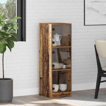 Highboard Altholz 35 x 37 x 109 cm Holzwerkstoff