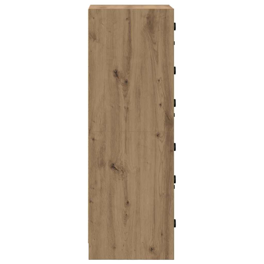 vidaXL Highboard Artisan-Eiche 35 x 37 x 109 cm Holzwerkstoff