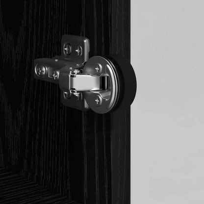 Highboard Schwarz Eichen-Optik 35 x 37 x 109 cm Holzwerkstoff