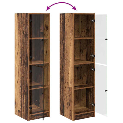 vidaXL Highboard Altholz 35 x 37 x 142 cm Holzwerkstoff