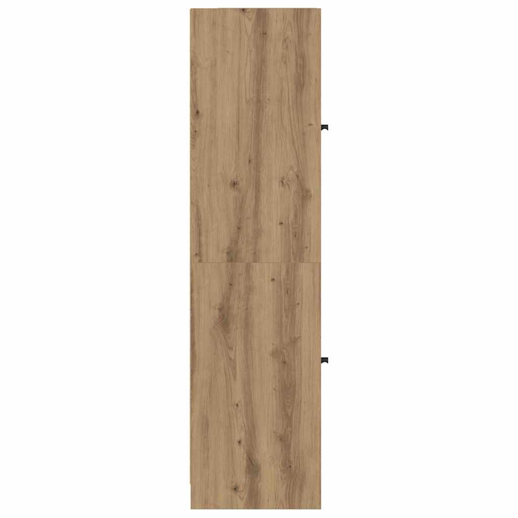 vidaXL Highboard Artisan-Eiche 35 x 37 x 142 cm Holzwerkstoff