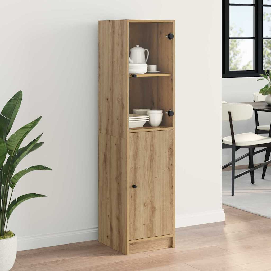 Highboard Artisan-Eiche 35 x 37 x 142 cm Holzwerkstoff