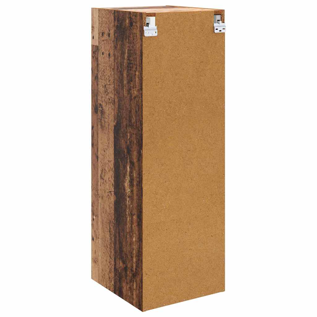 vidaXL Wandschrank Wandmontiert Altholz 35 x 37 x 102 cm Holzwerkstoff
