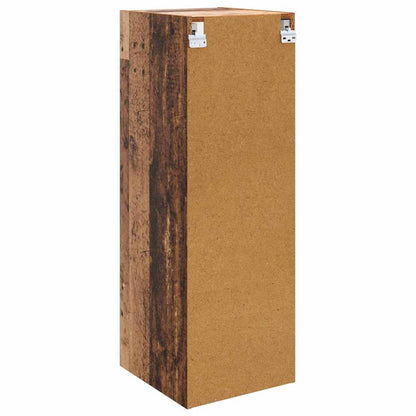 vidaXL Wandschrank Wandmontiert Altholz 35 x 37 x 102 cm Holzwerkstoff