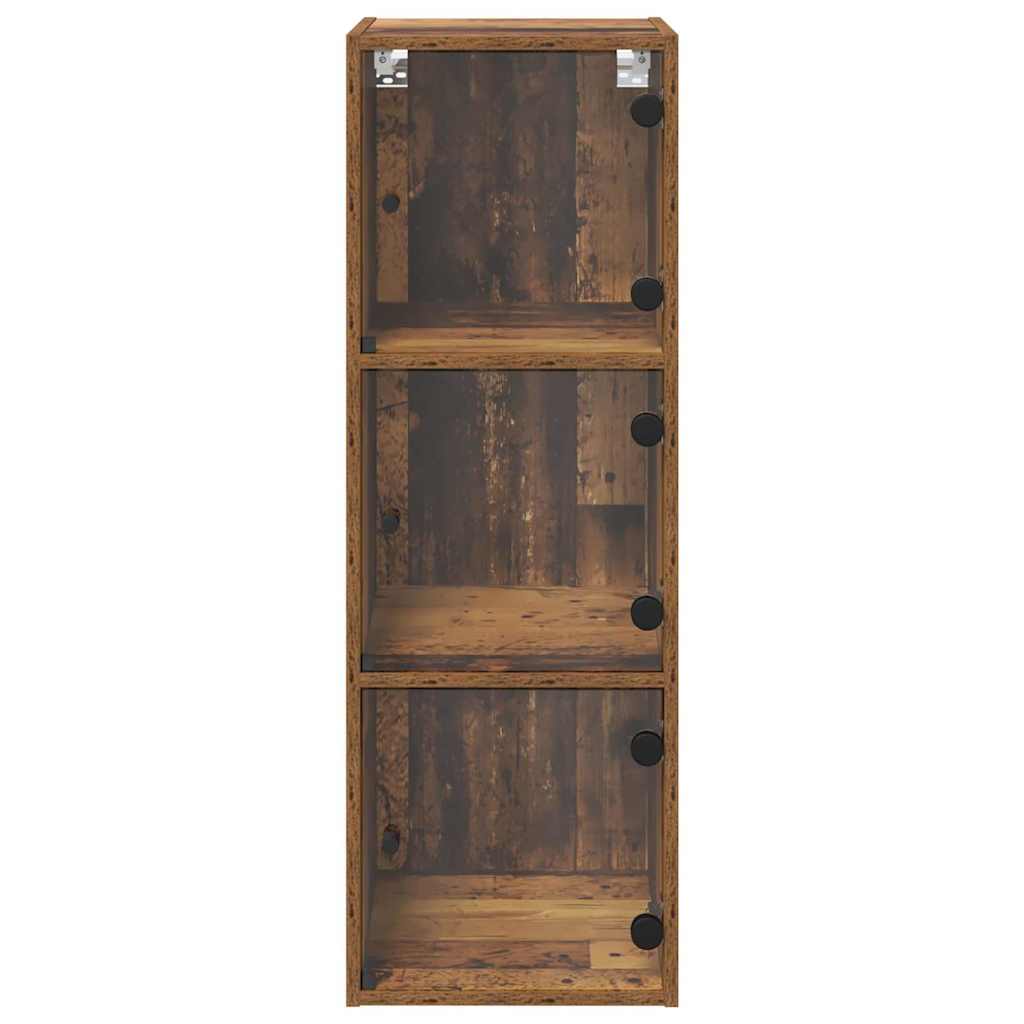vidaXL Wandschrank Wandmontiert Altholz 35 x 37 x 102 cm Holzwerkstoff