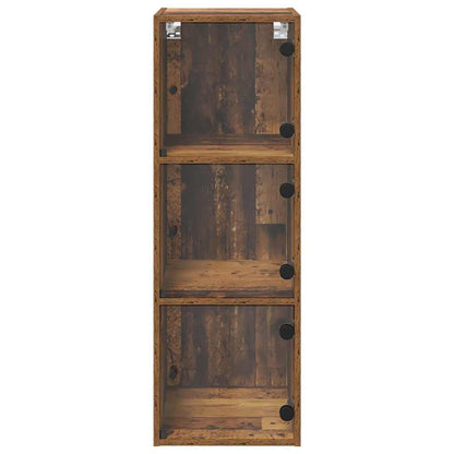vidaXL Wandschrank Wandmontiert Altholz 35 x 37 x 102 cm Holzwerkstoff