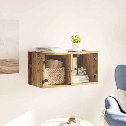 vidaXL Wandschrank Wandmontiert Altholz 68 x 37 x 35 cm Holzwerkstoff