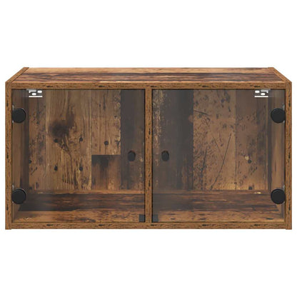 vidaXL Wandschrank Wandmontiert Altholz 68 x 37 x 35 cm Holzwerkstoff