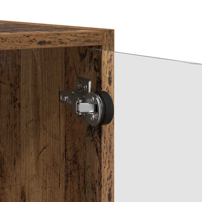 vidaXL Wandschränke 2 pcs Altholz 68 x 37 x 35 cm Holzwerkstoff