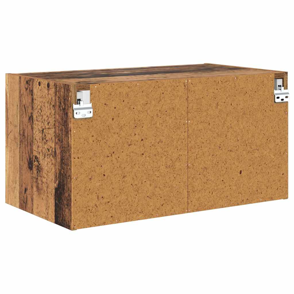 vidaXL Wandschränke 2 pcs Altholz 68 x 37 x 35 cm Holzwerkstoff