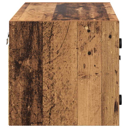 vidaXL Wandschränke 2 pcs Altholz 68 x 37 x 35 cm Holzwerkstoff