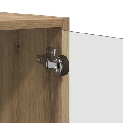 vidaXL Wandschrank Artisan-Eiche 68 x 37 x 35 cm Holzwerkstoff