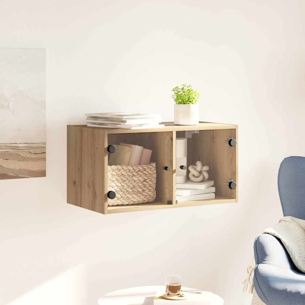 vidaXL Wandschrank Artisan-Eiche 68 x 37 x 35 cm Holzwerkstoff