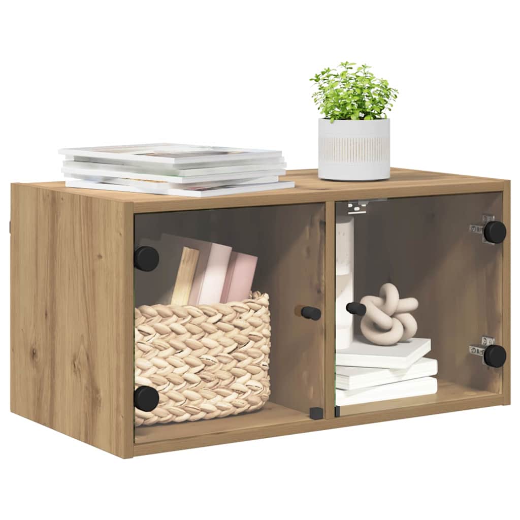 vidaXL Wandschrank Artisan-Eiche 68 x 37 x 35 cm Holzwerkstoff