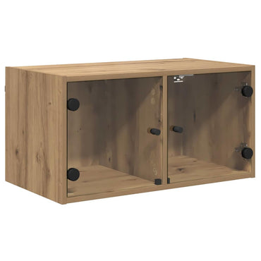 vidaXL Wandschränke 2 pcs Artisan-Eiche 68 x 37 x 35 cm Holzwerkstoff