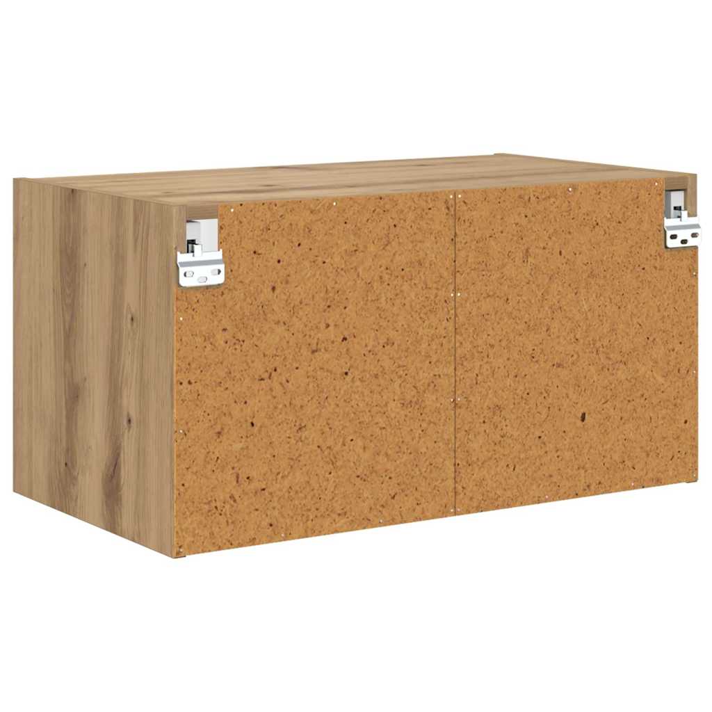 vidaXL Wandschränke 2 pcs Artisan-Eiche 68 x 37 x 35 cm Holzwerkstoff