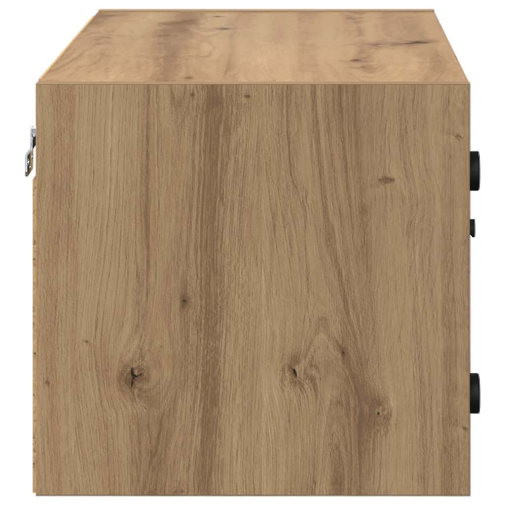 vidaXL Wandschränke 2 pcs Artisan-Eiche 68 x 37 x 35 cm Holzwerkstoff
