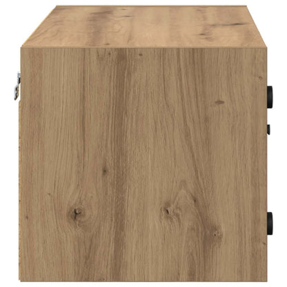 vidaXL Wandschränke 2 pcs Artisan-Eiche 68 x 37 x 35 cm Holzwerkstoff