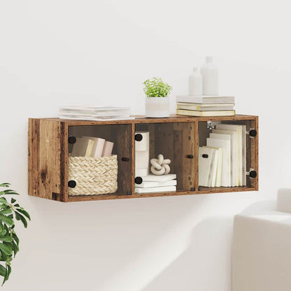 vidaXL Wandschrank Wandmontiert Altholz 102 x 37 x 35 cm Holzwerkstoff