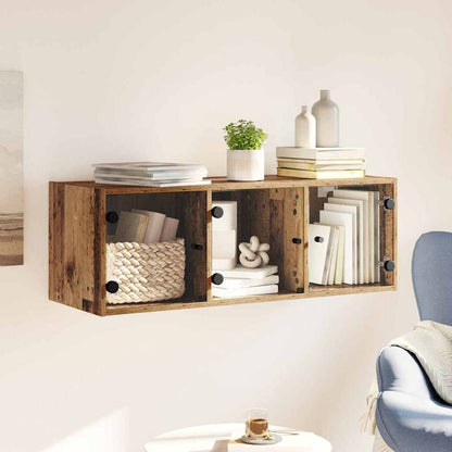 vidaXL Wandschrank Wandmontiert Altholz 102 x 37 x 35 cm Holzwerkstoff