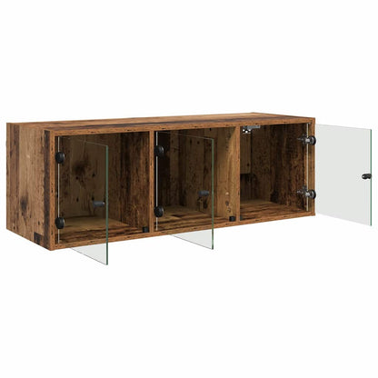 vidaXL Wandschrank Wandmontiert Altholz 102 x 37 x 35 cm Holzwerkstoff