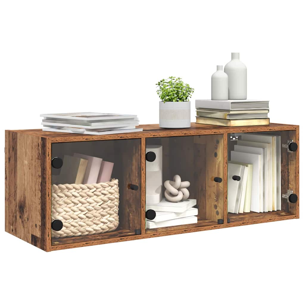 vidaXL Wandschrank Wandmontiert Altholz 102 x 37 x 35 cm Holzwerkstoff