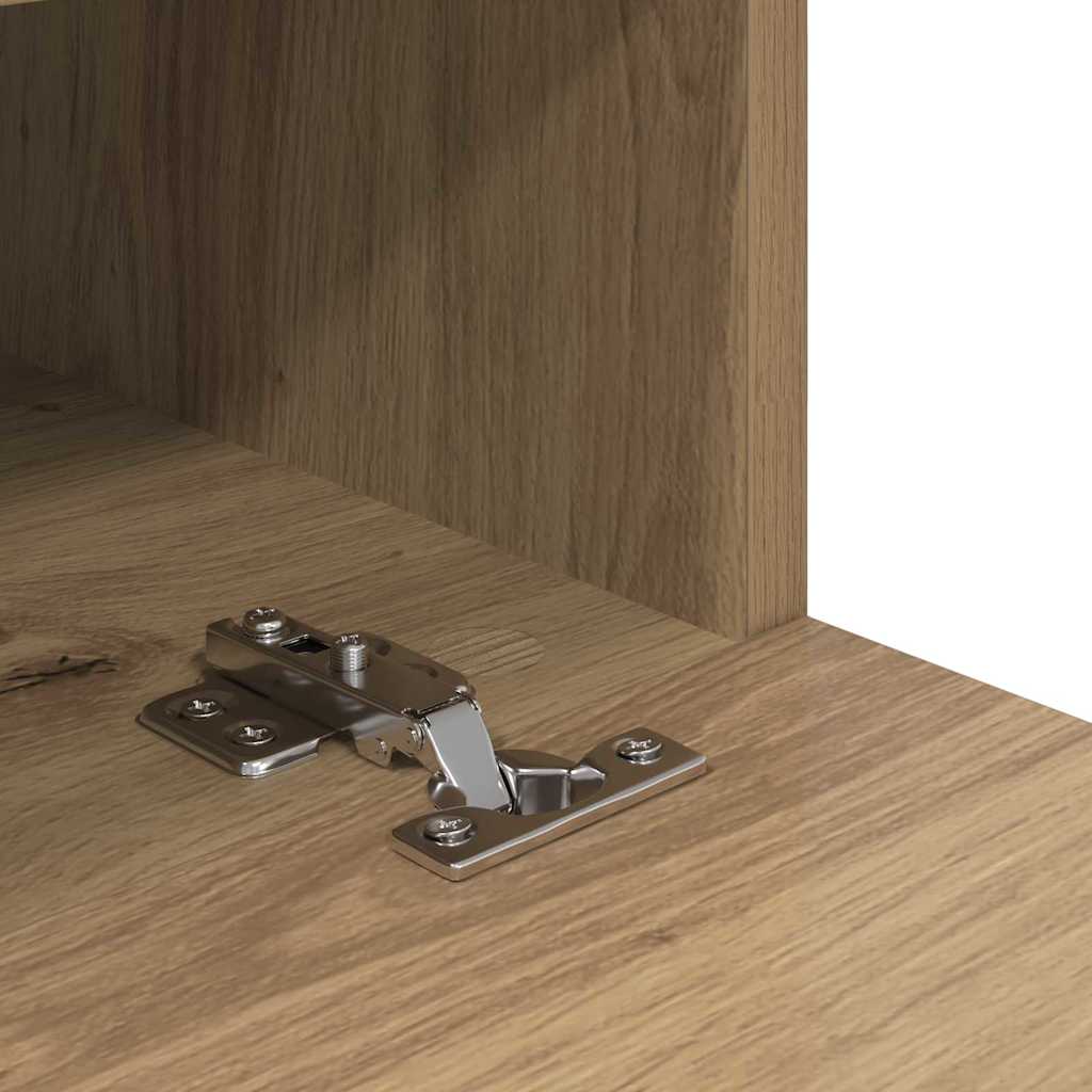 TV-Wandregale 2 pcs Artisan-Eiche 60 x 30 x 30 cm Holzwerkstoff