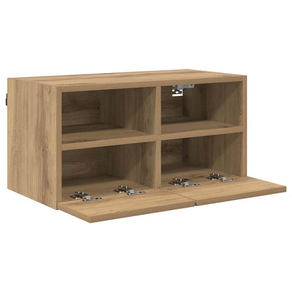 TV-Wandregale 2 pcs Artisan-Eiche 60 x 30 x 30 cm Holzwerkstoff