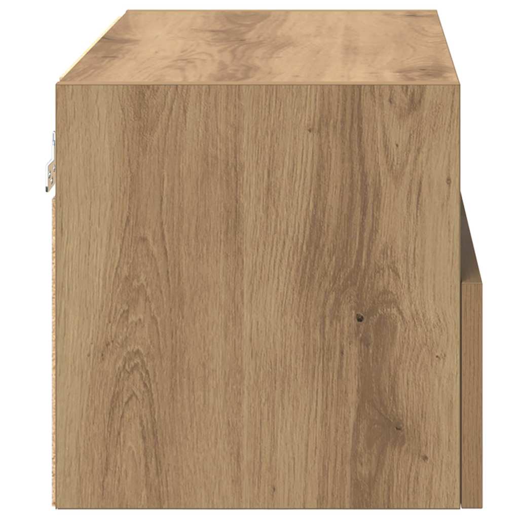 TV-Wandregale 2 pcs Artisan-Eiche 60 x 30 x 30 cm Holzwerkstoff