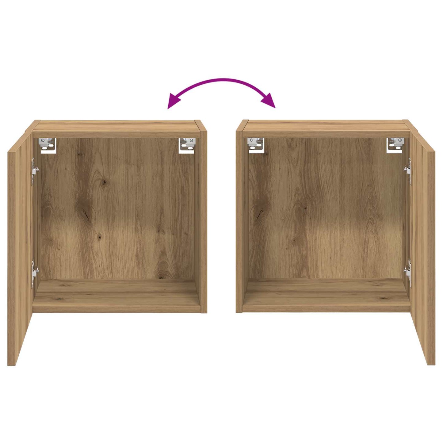 vidaXL TV-Wandschrank Artisan-Eiche 40,5x30x40cm Holzwerkstoff