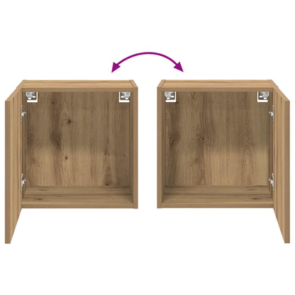 vidaXL TV-Wandschrank Artisan-Eiche 40,5x30x40cm Holzwerkstoff