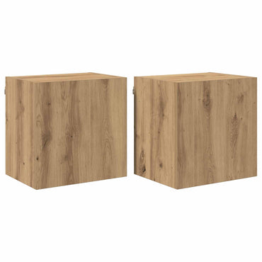 vidaXL TV-Wandregale 2 pcs Artisan-Eiche 40,5x30x40cm Holzwerkstoff