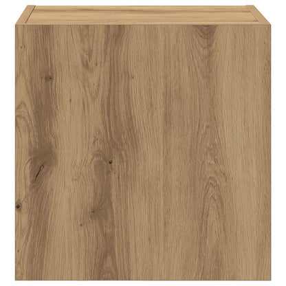 vidaXL TV-Wandregale 2 pcs Artisan-Eiche 40,5x30x40cm Holzwerkstoff