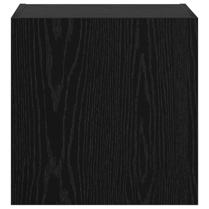 vidaXL TV-Wandregale 2 pcs Schwarz Eichen-Optik 40,5x30x40cm