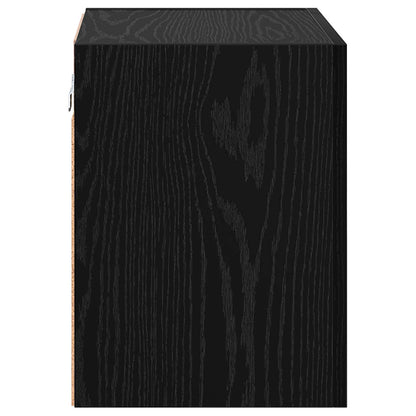 vidaXL TV-Wandregale 2 pcs Schwarz Eichen-Optik 40,5x30x40cm