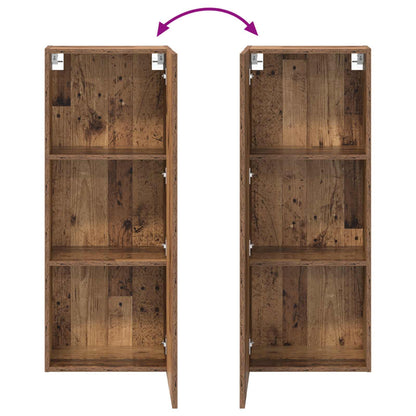 vidaXL TV-Wandschrank Altholz 40,5 x 30 x 102 cm Holzwerkstoff