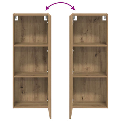 vidaXL TV-Wandschrank Artisan-Eiche 40,5 x 30 x 102 cm Holzwerkstoff